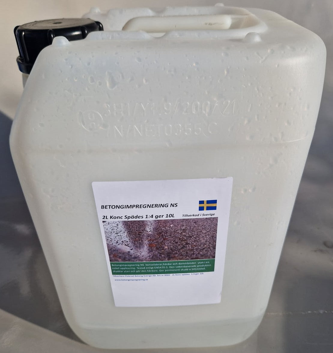 Betongimpregnering NS 2L Koncentrat - Professionell Betongbehandling Sverige