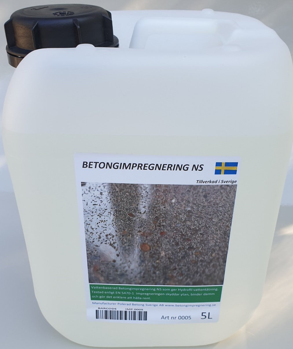 Betongimpregnering NS 5 L färdig produkt