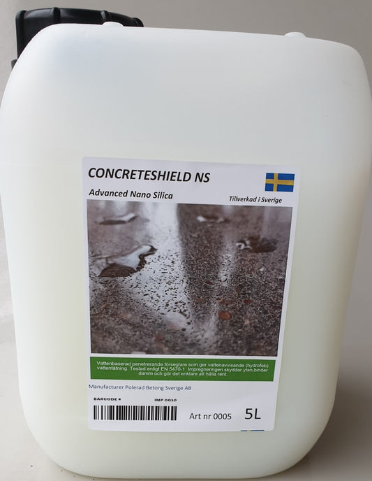 Osynligt fläckskydd och betongimpregnering mot olja och spill - Concreteshield NS 50-100m²