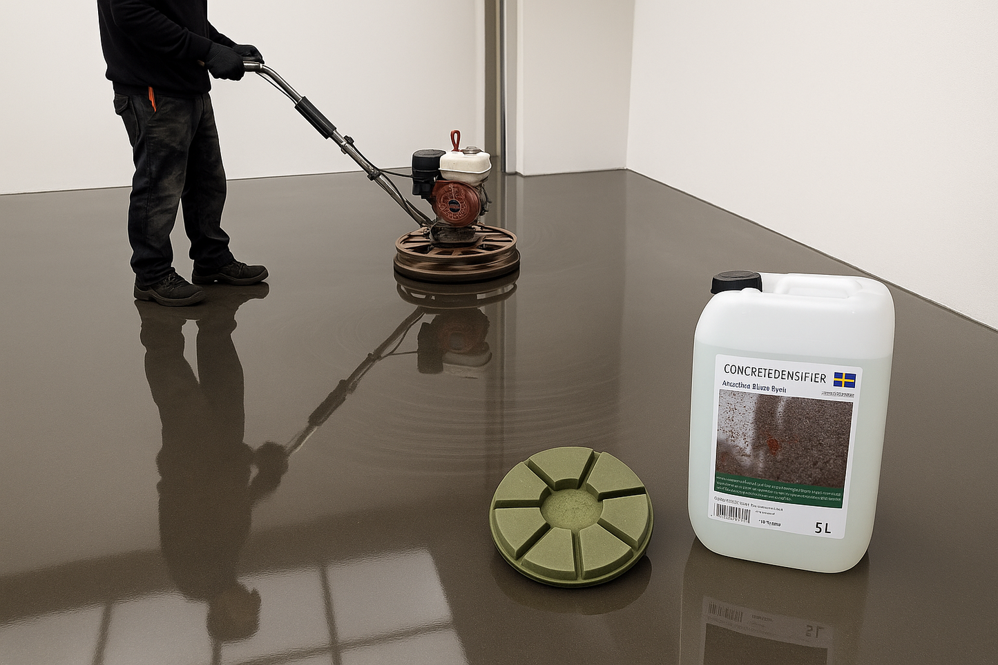 Power Trowel Diamond System - Revolutionerande enkel betongpolering