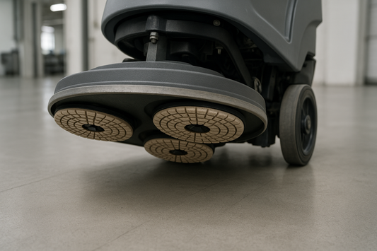 PowerPoler diamantskivor monterade på skurrondell